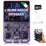 🕹️ Design ergonomico con doppi joystick 3D e scheda SD da 64GB inclusa, la tua console retro game garantisce comfort e spazio per i tuoi preferiti su r36s.