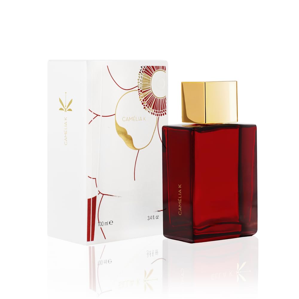 Camelia K Perfume 3 4 fl oz 100 ml Red Glass Bottle with Gold Cap