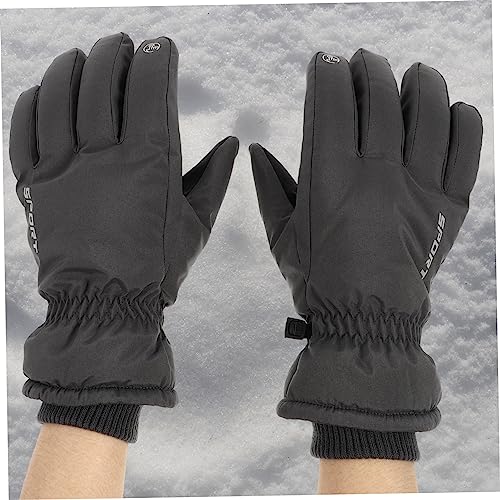 BIUDECO 1 Par Luvas De Esqui Snowboard Masculino Luvas Quentes Para Homens Luvas Antiderrapantes Luv