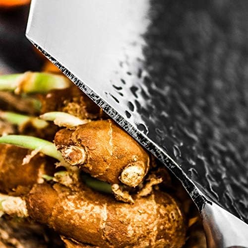 Vista 3 de Cleaver Knife,Meat Cleaver, Handmade Kitchen Knife Sharp Chopping Butcher Knives 7Cr17 Stainless Steel Meat Cleaver Chef Slicing Cooking Accessories