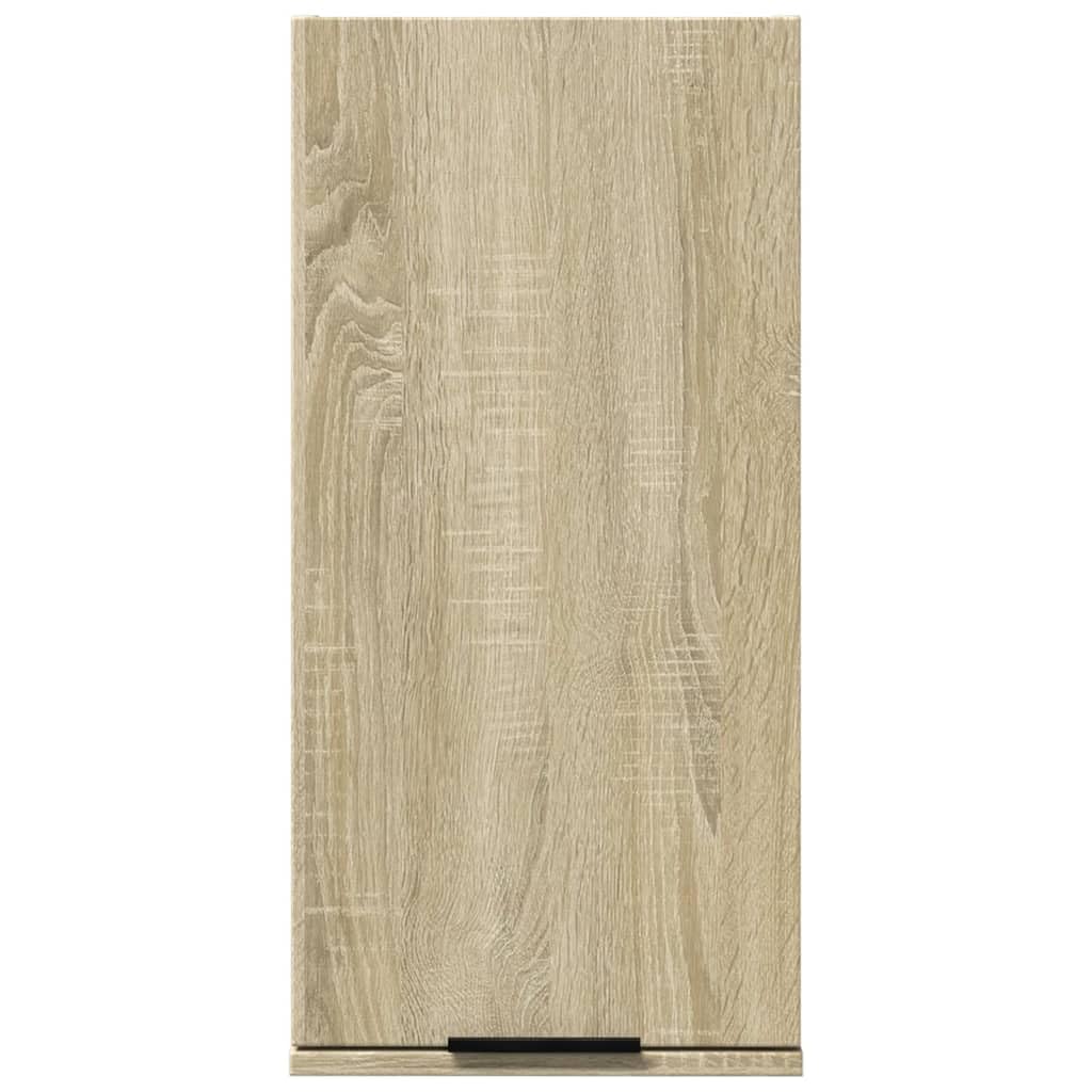 vidaXL Armoire de Salle de Bain Murale Chêne Sonoma 32x20x67 cm, Armoire de Rangement de Salle de Bain, Armoire de Bain, Meuble de Rangement de Salle de Bain