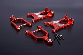 Hockus Accessories CNC Ally Front Suspension A arm Set 85113 for 1/5 Gas rc Spare Parts - (Color: Silver)