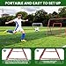 3.3x3.3FT Football Soccer Rebounder Net, Foldable Pitchback with 3x5-Angle Quick Adjustments, Precision Target Ribbon, Easy Setup for Baseball Softball & Multi-Sport Drills