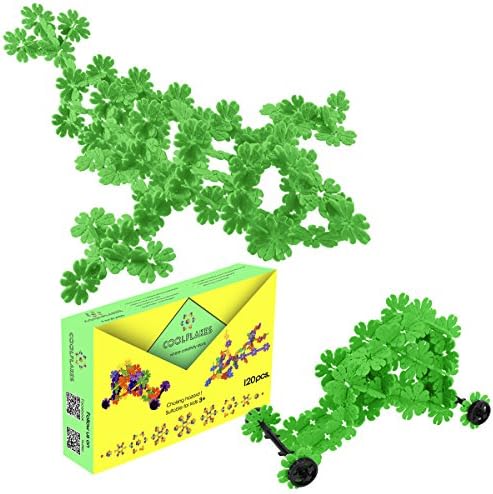 CoolFlakes - Creative and Educational Interlocking Flakes for Boys and Girls (Green) - 120 PCS, Green