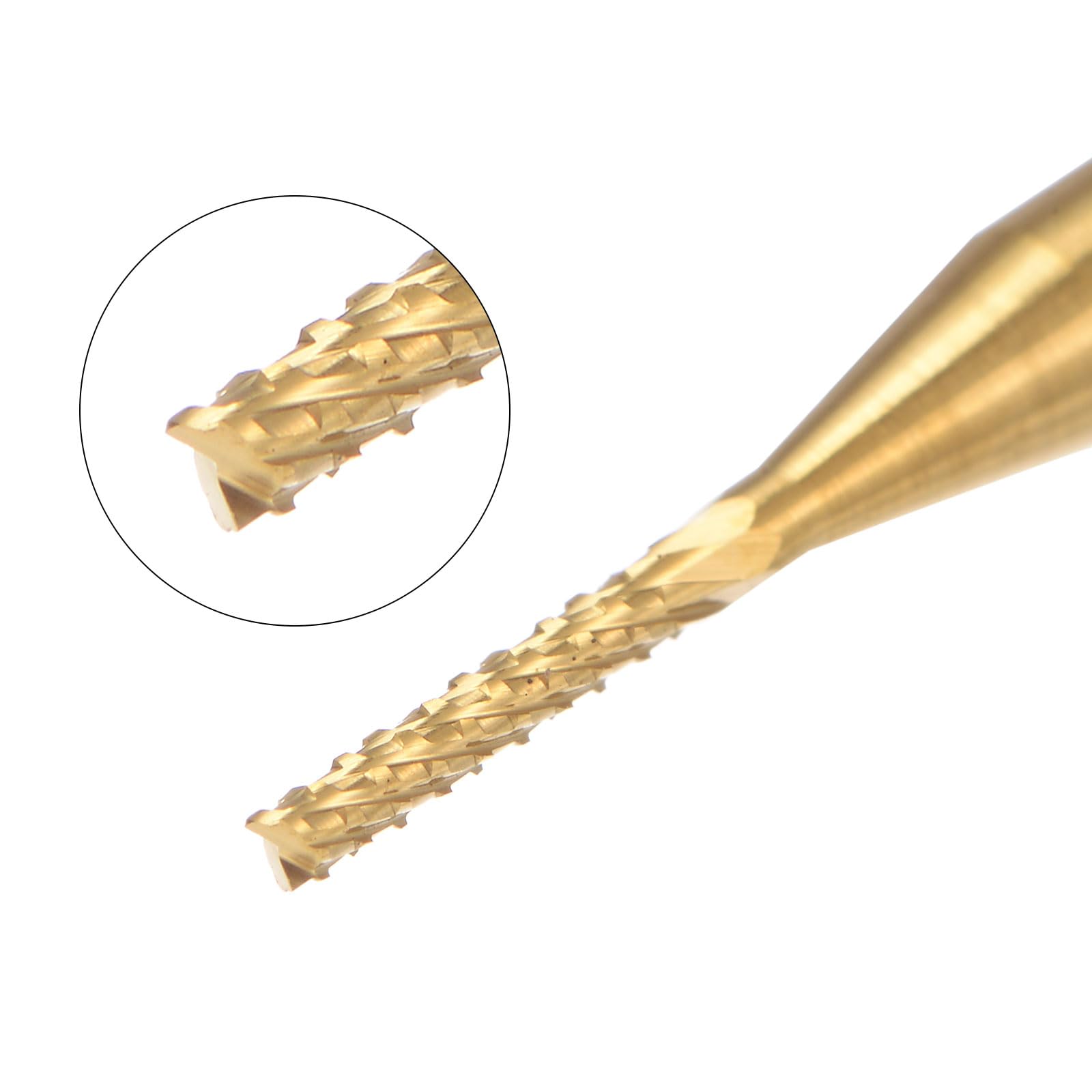 QUARKZMAN 10Pcs Fraises en Carbure de Tungstène Revêtu de Titane de 1,2 mm pour Gravure et Fraisage CNC Sur Machine PCB, Queue de 3,175 mm
