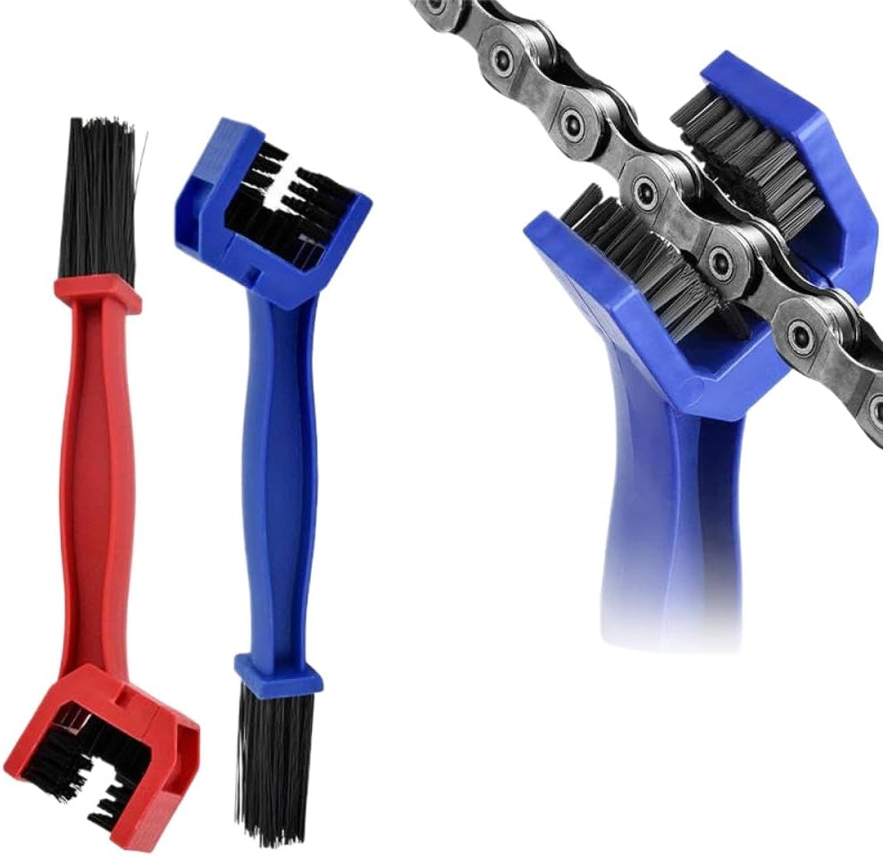 1Pc Universal Motorcycle Chain Washer Bicycle Tire Rim Gear Cleaning Brush Tool for Automotive Garden Vehicle Parts Compatible with Various Motorcycle Bicycle Models Part N