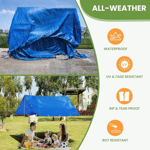 Lona impermeable para balcón y vallas con protección total azul 4