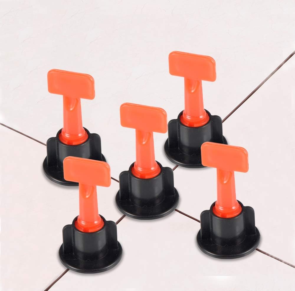 Tile Leveling System 1/16" Kit Reusable, 300pcs Tile Leveler Spacer with 1500pcs 1/12" Tile Spacers,6pcs Wrench and 20pcs 1/16" Replaceable Spare Steel Pin (300) - - 