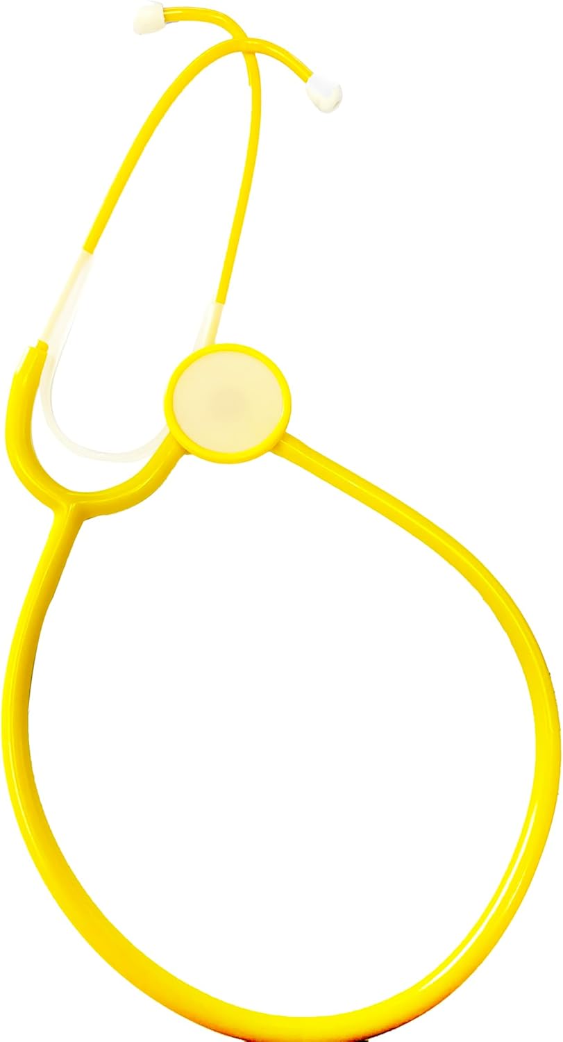 EMI Disposable Stethoscopes – 20 Pack Yellow | Single-Use Medical Stethoscopes for Clinics, Isolation, Emergency Use