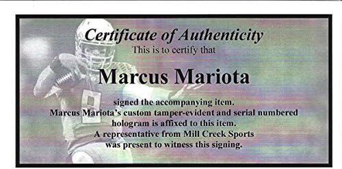 Marcus Mariota Autographed Framed 16x20 Photo Football MM Holo Stock #89814