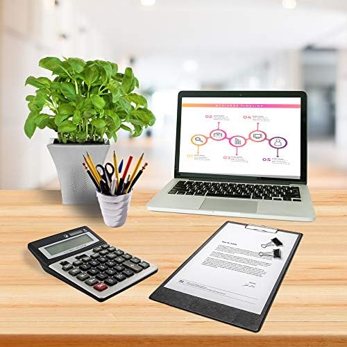 Emraw 12-Digit Desktop Calculator with Profit Calculation & Tax Functions Business Office Calculator Check and Correct Auto Replay Large Display Big Sensitive Button Calculator (Pack of 2)