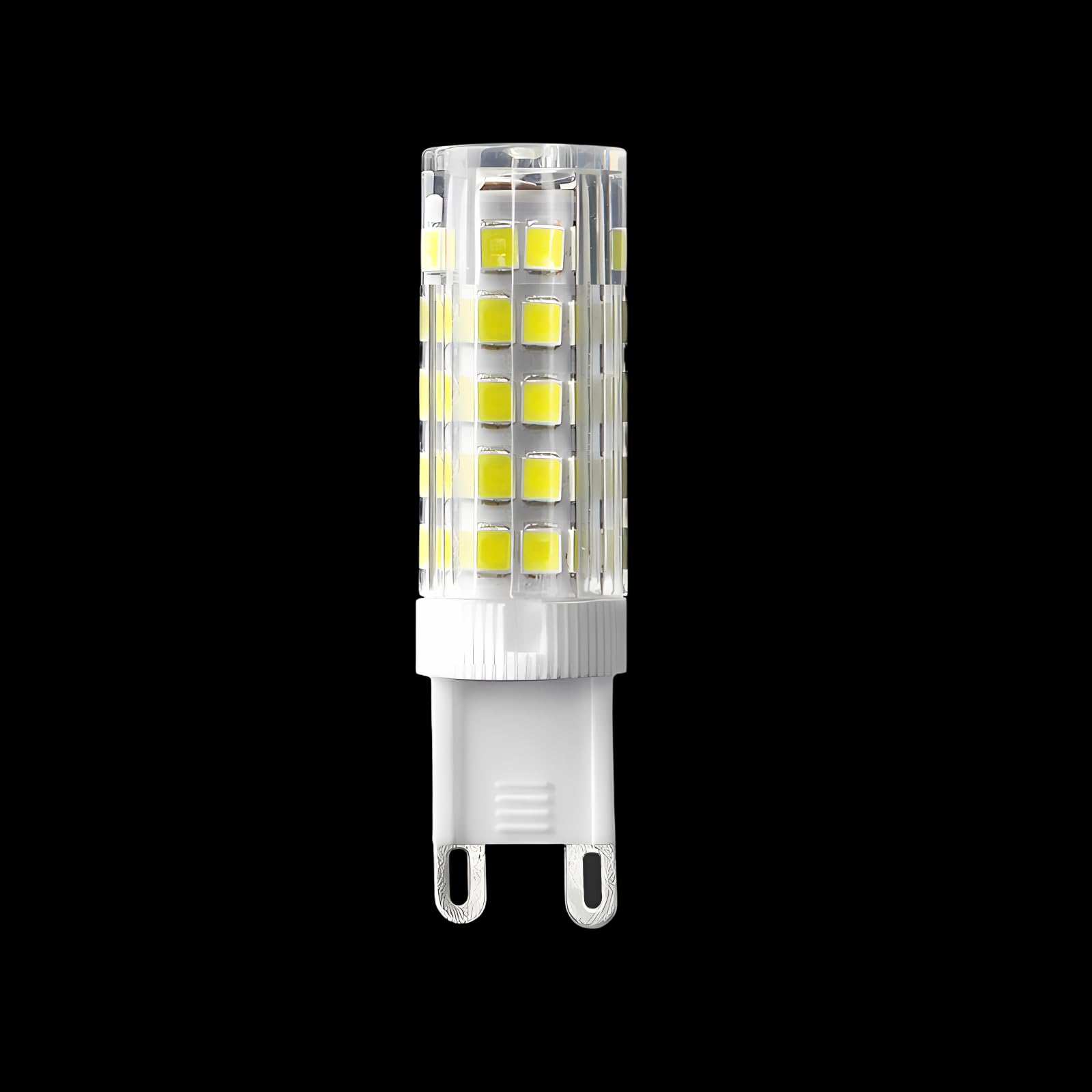 QIROGKC G9 LED Bulbs 220V - 3000K-6500K Dimmable Corn Cob Lights, Flicker-Free 360° Ceramic Base, High CRI 80+ for Chandeliers & Home Lighting (10-Pack) 7w 3000K