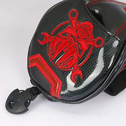 Tongina PU Couro Golf Club Cabeça Capas, Crânio À Prova D' Água Motorista Fairway Woods Long Neck C
