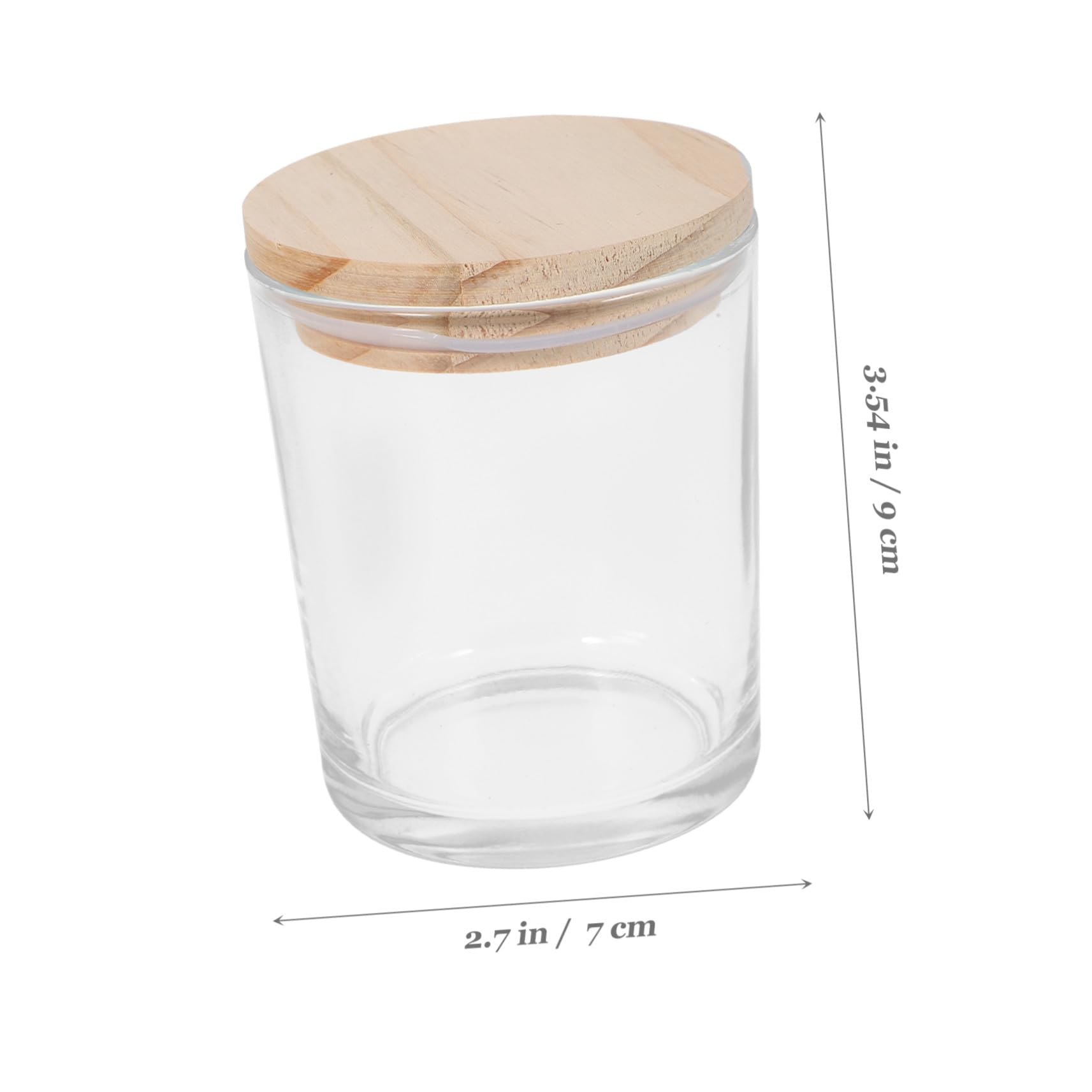 TOYANDONA 4 Stück 200ml Duftkerzen im Glas mit Bambusdeckel Praktische Glasdosen zur Aufbewahrung und Dekoration im Home Decor Einsatz