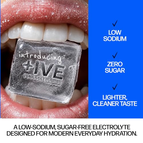Image of Curiously +IVE(Positive) Electrolytes Drink Mix - 20 Sachets | Guava Flavour | Zero Sugar, Zero Carbs, Zero Calories | 8 Essential Electrolytes | Hydration + Recovery | Health Supplement Powder | Keto Friendly