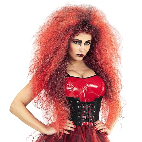 W WIDMANN MILANO Party Fashion - Perücke Riesenfrise Kunsthaar alte Frau Hexe Mottoparty Karneval