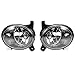 Clear Lens Fog Light Driving Lamp with H11 Bulb 55W Replacement for 2009-2012 Audi A4 S4 B8 Sedan (One Pair, Left + Right)