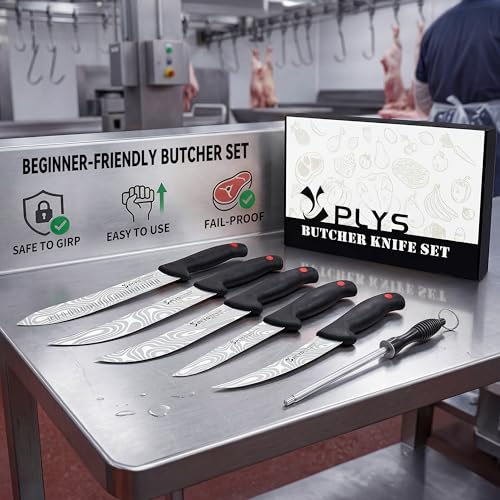 Plys 7-Piece Butcher Knife Set for Meat Processing, BBQ Boning Chicken Tool by Plys - Image 4