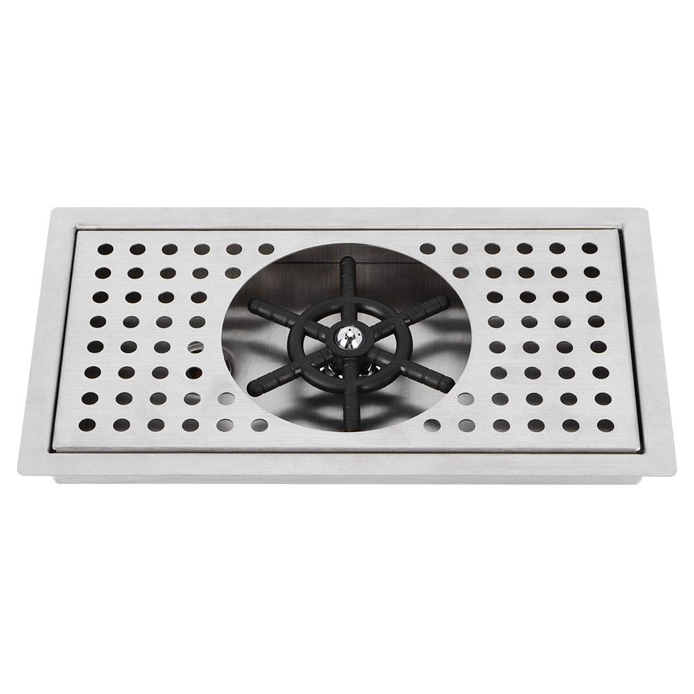 Fdit 304 Limpiador de tazas de té de leche de acero inoxidable Limpiador de vidrio G1 / 2in (114 mm)