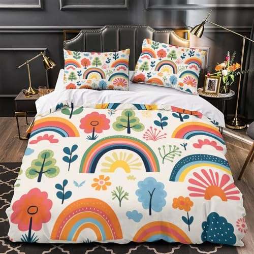 Parure de lit 260x220 cm en microfibre douce avec fermeture éclair pour lit super king size - 4