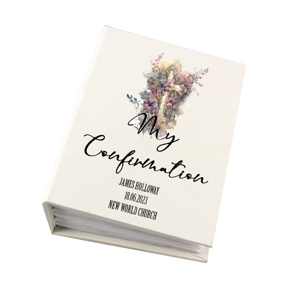 Personalised My Confirmation Photo Album With Sleeves 100 x 6x4 Capacity
