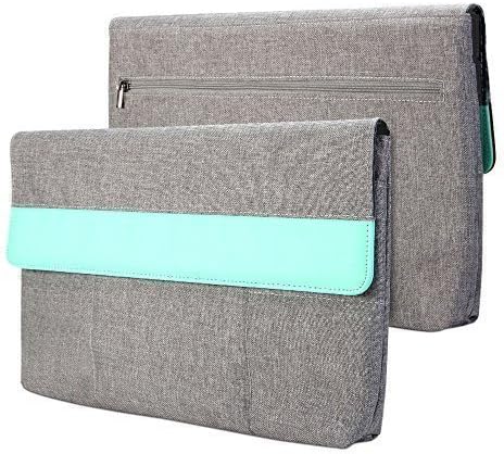 GMYLE Surface Pro 3 / Surface Pro 4 Sleeve, Sleeve Cushion for Microsoft Surface Pro 3 / Surface Pro 4 - Charcoal Grey & Mint Green Soft Sleeve Bag Case Cover