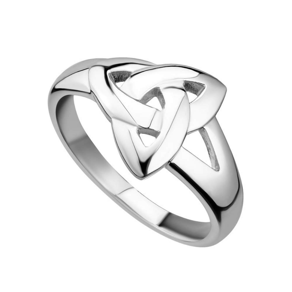 Biddy Murphy Womens Trinity Knot Ring 925 Sterling Silver