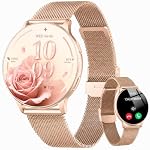 Jugeman – Smartwatch Damen Rund, 1.32" AMOLED Smart Watch damen mit Te