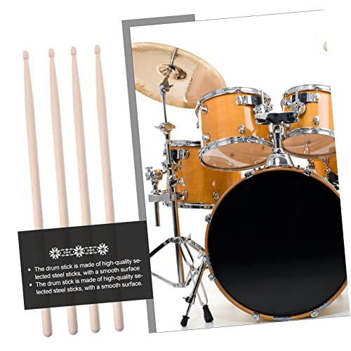 Set de accesorios para batería BESPORTBLE 9 piezas con baquetas de madera, cepillos de alambre y cepillos de jazz para percusión miniatura 6