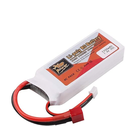 Innovateking 2200mAh 7.4V 35C 2S LiPo Battery T Plug Deans Connector for RC Car Airplane Helicopter DIY Part