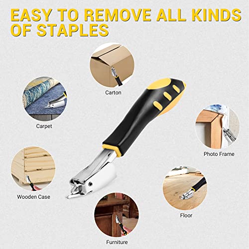 Wolfwill Upholstery And Construction Heavy Duty Staple Remover Tack Lifter Office Claw Tools Yellow #TOP7