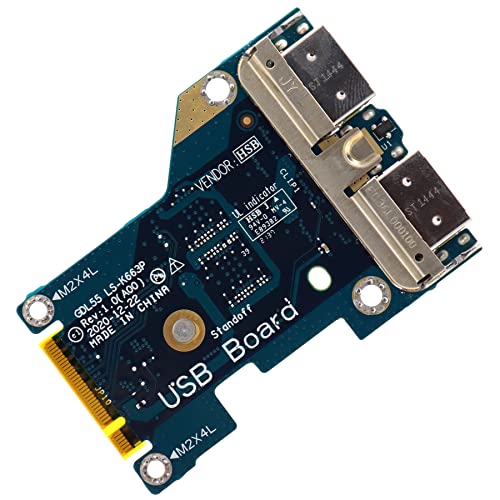 Image of Deal4GO USB Board USB 3.2 Port Daughterboard TR4T5 0TR4T5 LS-K663P Replacement for Dell G15 5510 5511 Gaming Laptop