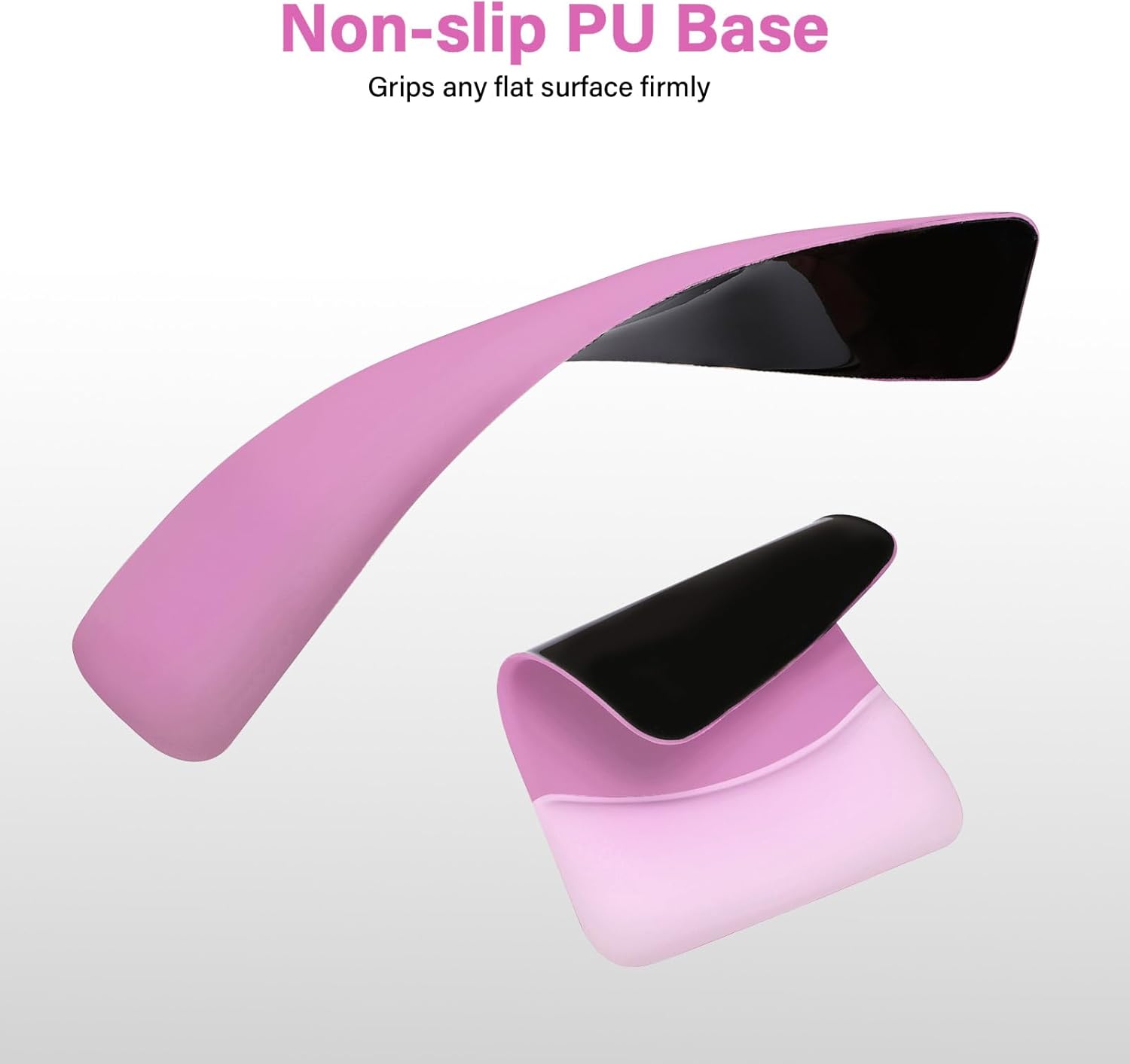 MOSISO Wrist Rest Support for Mouse Pad&Keyboard Set, Rectangular Ergonomic Mousepad Non-Slip Base Home/Office Pain Relief&Easy Typing Pad with Neoprene Cloth&Raised Silicone Lining, Rose Red - Image 5