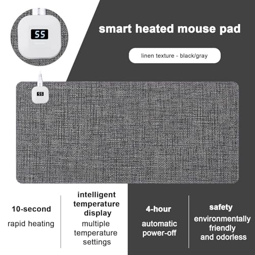 Tapis de clavier avec chauffage rapide et chauffe-mains de bureau