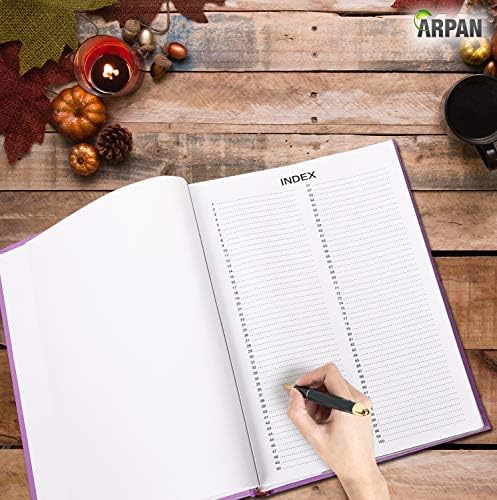 ARPAN 2 x Photo Album Memo Slip in Case Photo Album For 300 x 4 x 6 Inch/ 10x15 cm Photos (Purple)