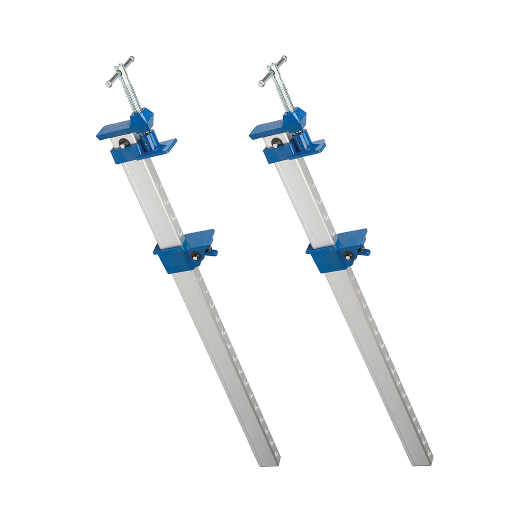 Dapetz ® 2 X Aluminium Sash Clamp 600mm Steel Sash Clamps Cramps Quick Slide Wood Clamp Adjustable Medium Duty Bar Clamps with Ergonomic Grip Handle