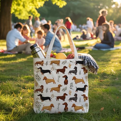 Bolsa Tote para Amantes de Mascotas de Lona para Mujer miniatura 2