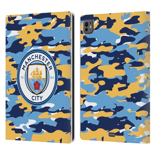 Coque iPad Pro 11 M4/M5 Manchester City Étui Cuir Portefeuille Tablette 2024 2025