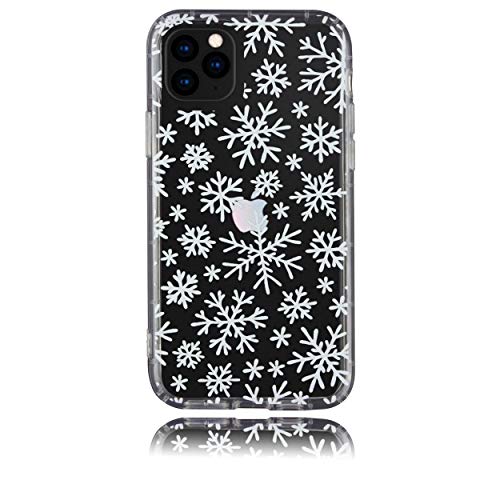BRILA Case for iPhone 11 Pro Max, Crystal Clear Christmas Snowflake Pattern Design, Soft TPU Shockproof Case Compatible with iPhone 11 Pro Max 6.5"
