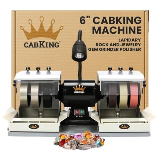 CabKing 6" Cabbing Machine | Lapidary Rock Grinder Polisher | Model CABKING-6V3
