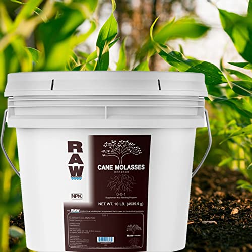 image for RAW Cane Molasses 10lb - Excellent Source of Carbohydrates, Bio-Stimul