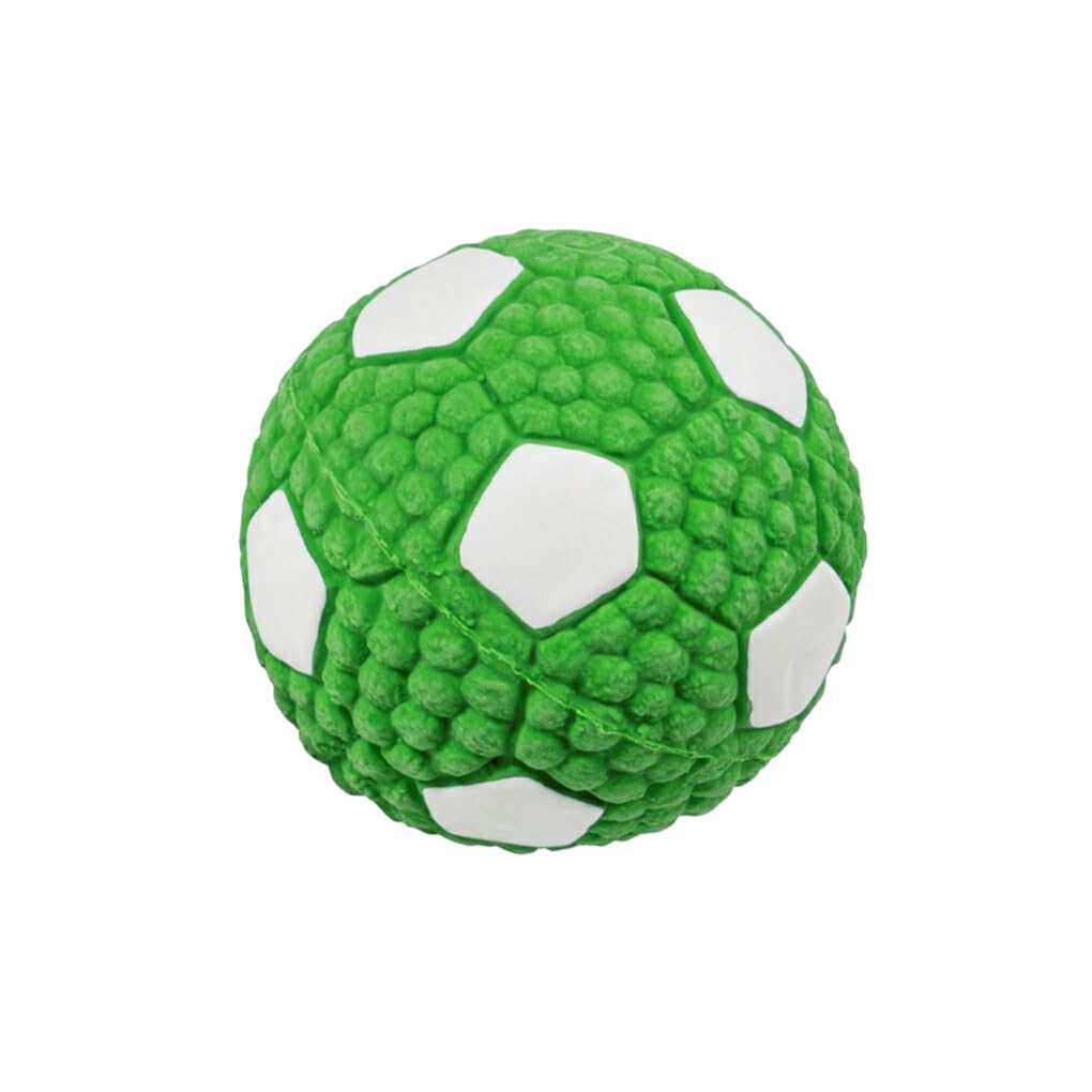 YIUPEDRFG Interactive Dog Toy Durable Rubber Ball For Large Dogs Squeaky And Safe Rubber Ball Toys For Dogs Large Dog Toys, green football