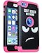 iPod Touch 7th Generation Case, iPod Touch 6 Case,SAVYOU 3 in 1 Combo Hybrid Impact Resistant Shockproof Case Cover Protective for Apple iPod Touch 5/6th/ 7 Generation (Hot Pink)