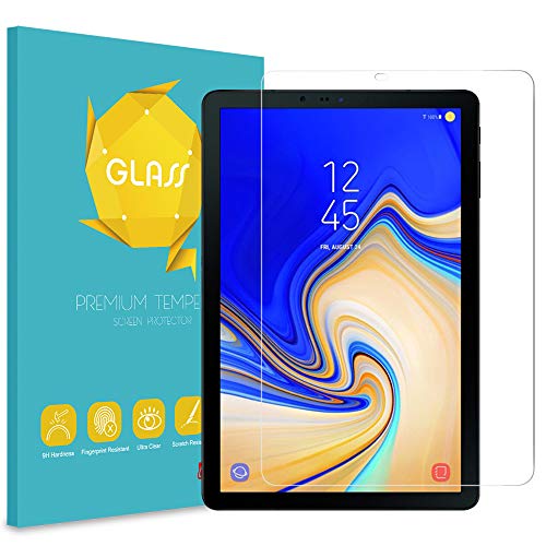 Fintie Tempered Glass Screen Protector for Samsung Galaxy Tab S4 10.5 2018 Model SM-T830/T835/T837, [9H Hardness] Tempered Glass Ultra Clear [Scratch-Resistant] Screen Protector Film