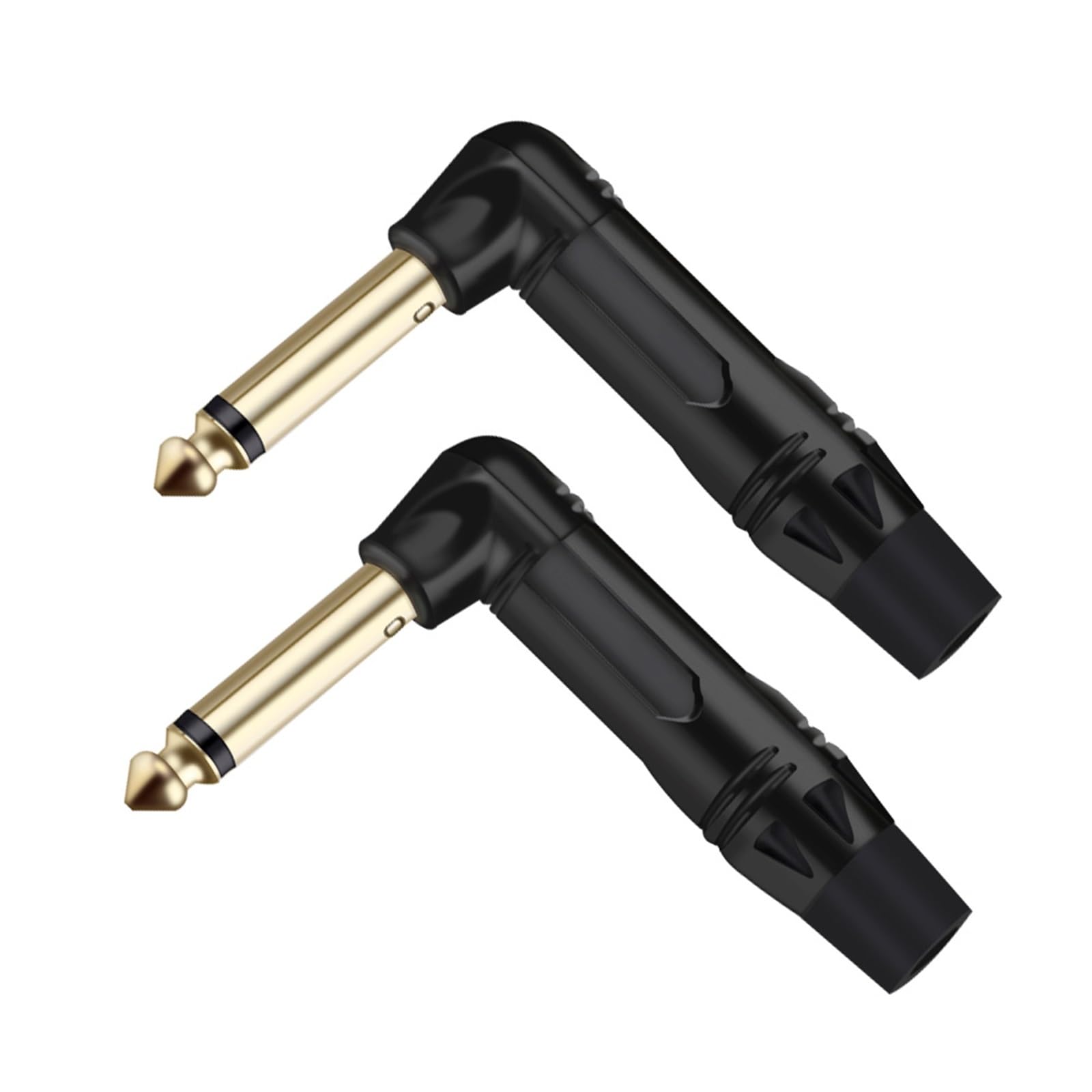 Micrófono conector de guitarra 6.35 mm mono con estructura metálica resistente