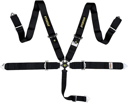 5 Point Harness 3" Camlock Quick Release Adjustment Black