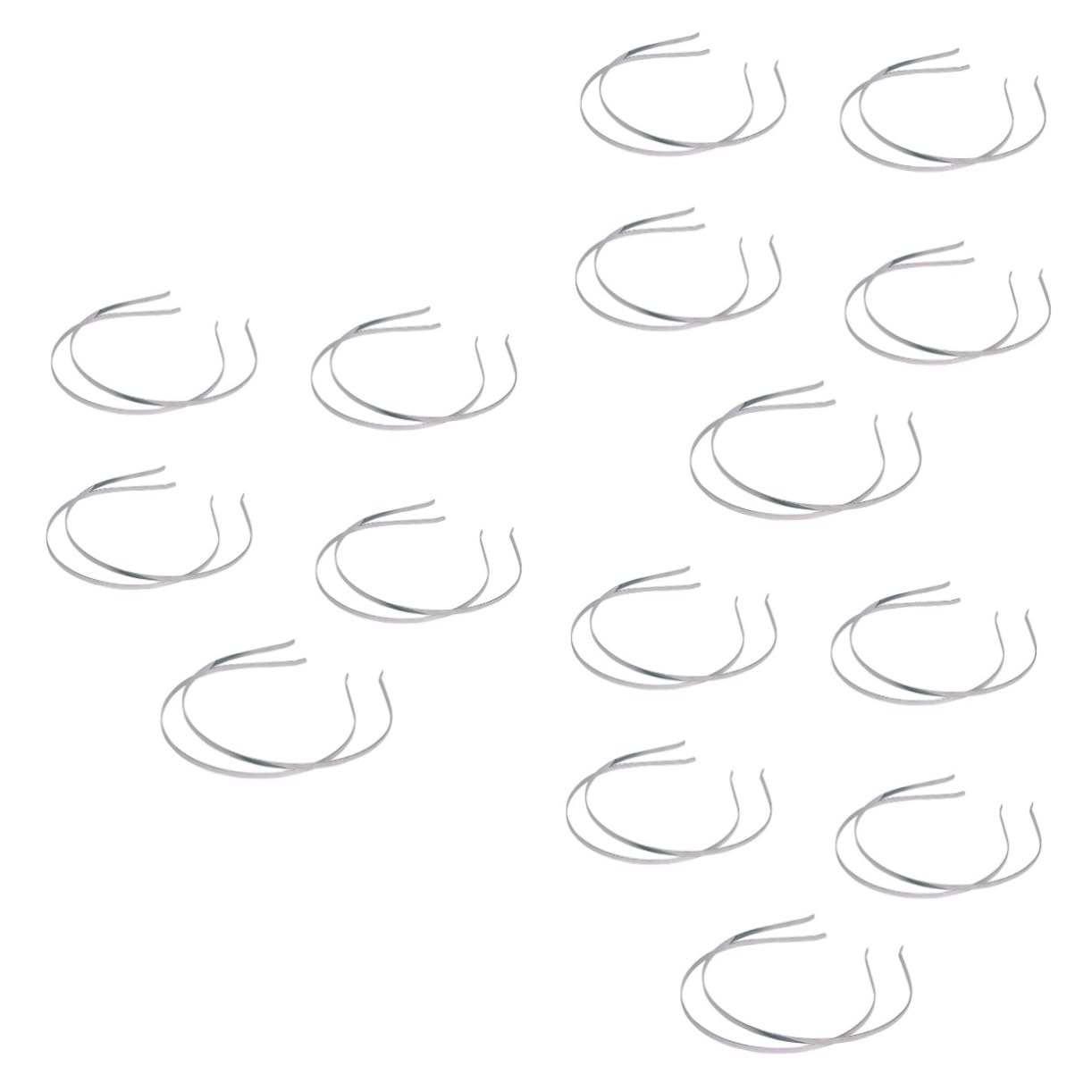 FRCOLOR 30pezzi Cerchietti Acciaio Inossidabile Per Donne e Ragazze Elegante Fascia Per Da Accessorio Per Matrimoni e Occasioni Speciali Colore Argento