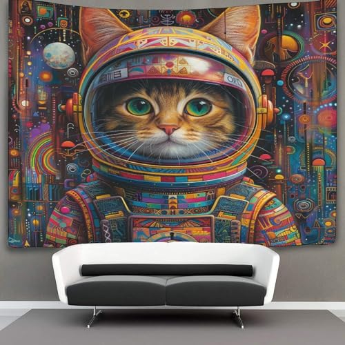 Tapisserie murale chat 3D tenture murale tissu décoration chambre serviette de plage