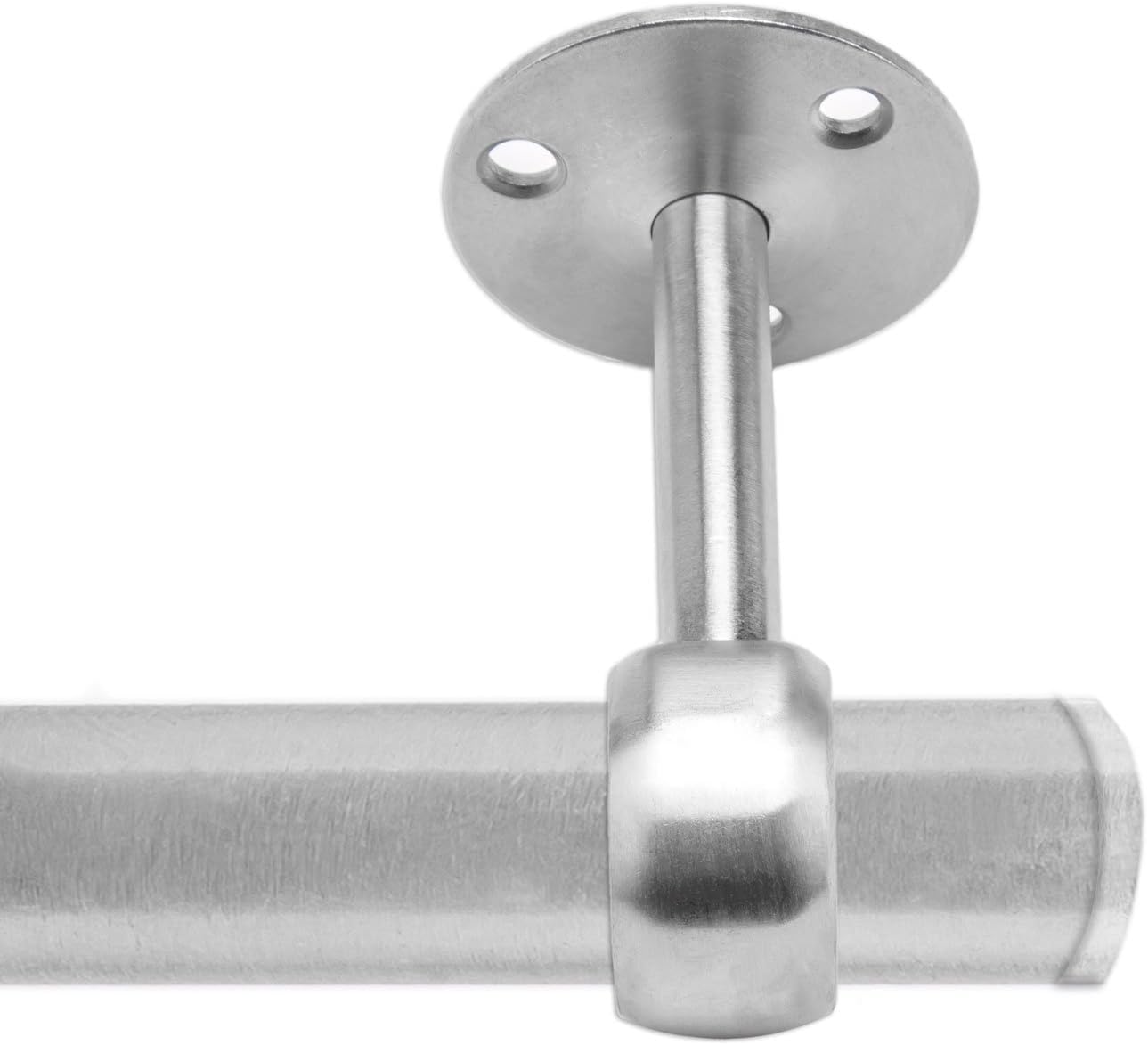 Brida de soporte de alta resistencia en acero inoxidable silver de 22mm, pack de 6 unidades