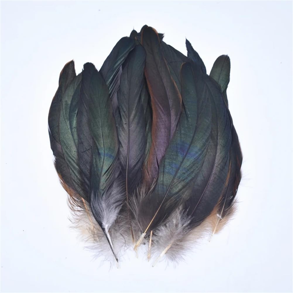 Natural Pheasant Feathers, Natural Pheasant Rooster Feathers, Craft, 50 Pcs Multicolor Fly Tying & Crafts(Natural Color)